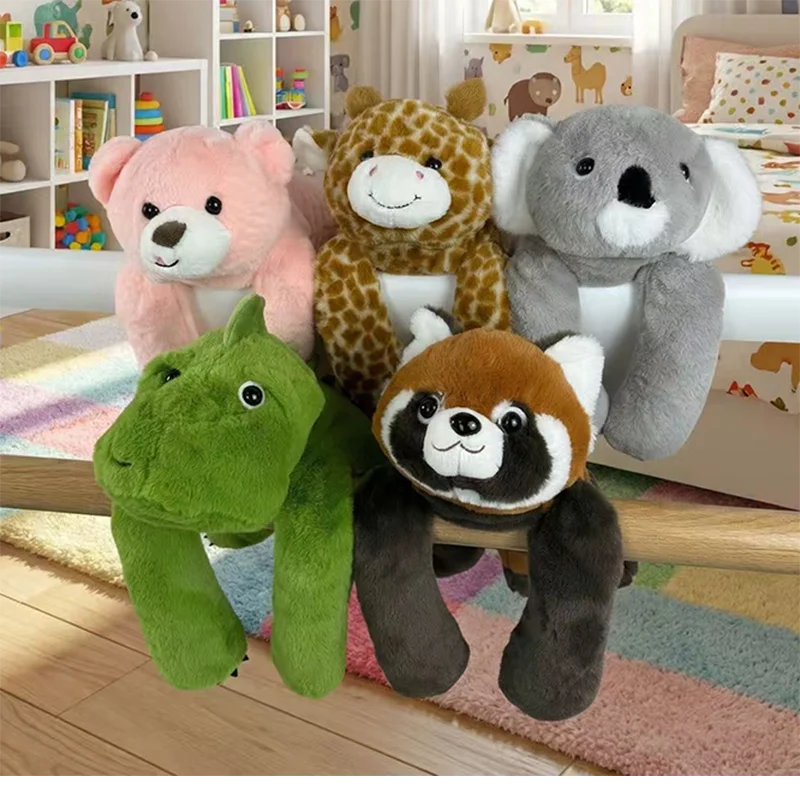 Pluszaki do leżenia na brzuchu z obciążonymi ramionami: Panda rudowłosa, różowy niedźwiedź, jeleń, koala, dinozaur – pluszowe zabawki do spania i na prezent.