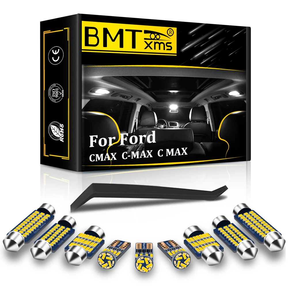 BMTxms Canbus Interior Light LED  For Ford CMAX DXA C MAX DM2 C-MAX 2004 2007 2008 2011 2012 2013 2015 2017 2018 Accessories Kit