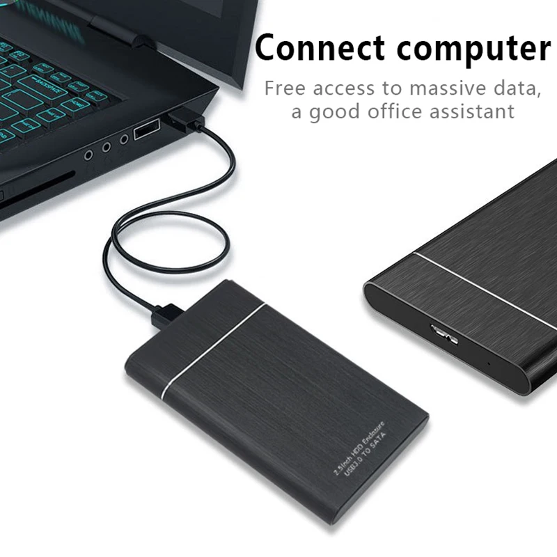 อุทัยใหม่ Cross-Border Frosted กรณี Hd Externo USB 3 0ความเร็วสูง Mobile Hard Disk Box 2.5-นิ้ว SATA SSD HDD Enclosure