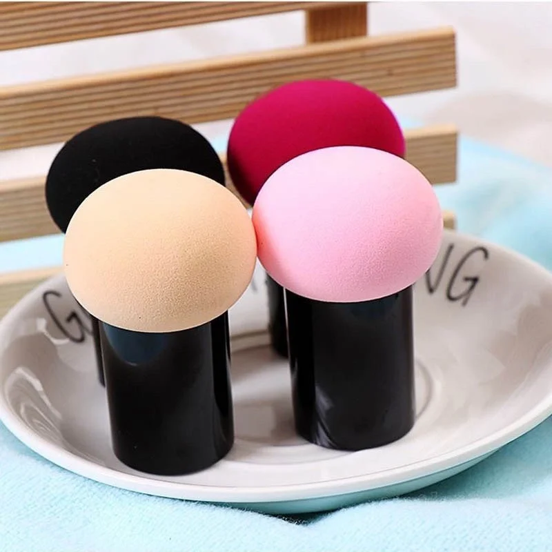 Zestaw gąbek do makijażu z podkładem w proszku w kształcie grzybka, gąbka do makijażu na mokro i na sucho z osłonką ochronną, gąbka do poduszki powietrznej, narzędzia kosmetyczne