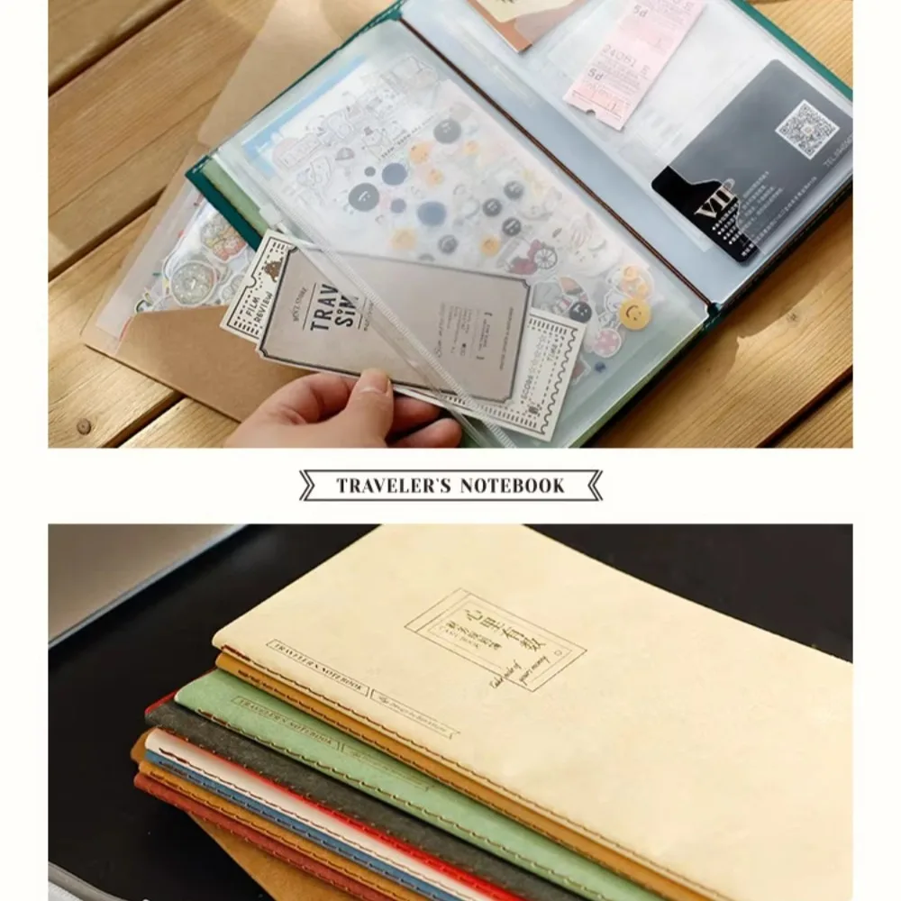 Fromthenon Standard&Passport Size TN Refill Travel Journal Inserts Notebook Diary Replacement Pages Weekly Plan Accordion Book view 2
