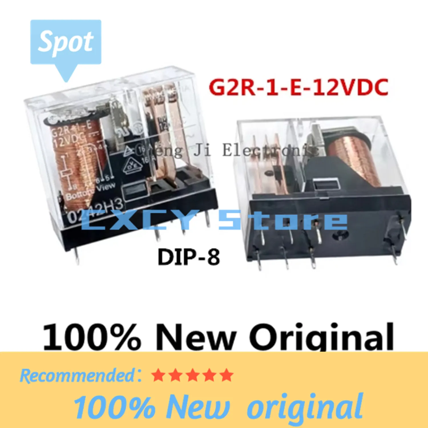 5PCS/Lot G2R-1-E-5VDC 、G2R-1-E-12VDC 、G2R-1-E-24VDC 、G2R-1-E-48VDC DIP-8 16A New Original Power Relay DC12V DC24V