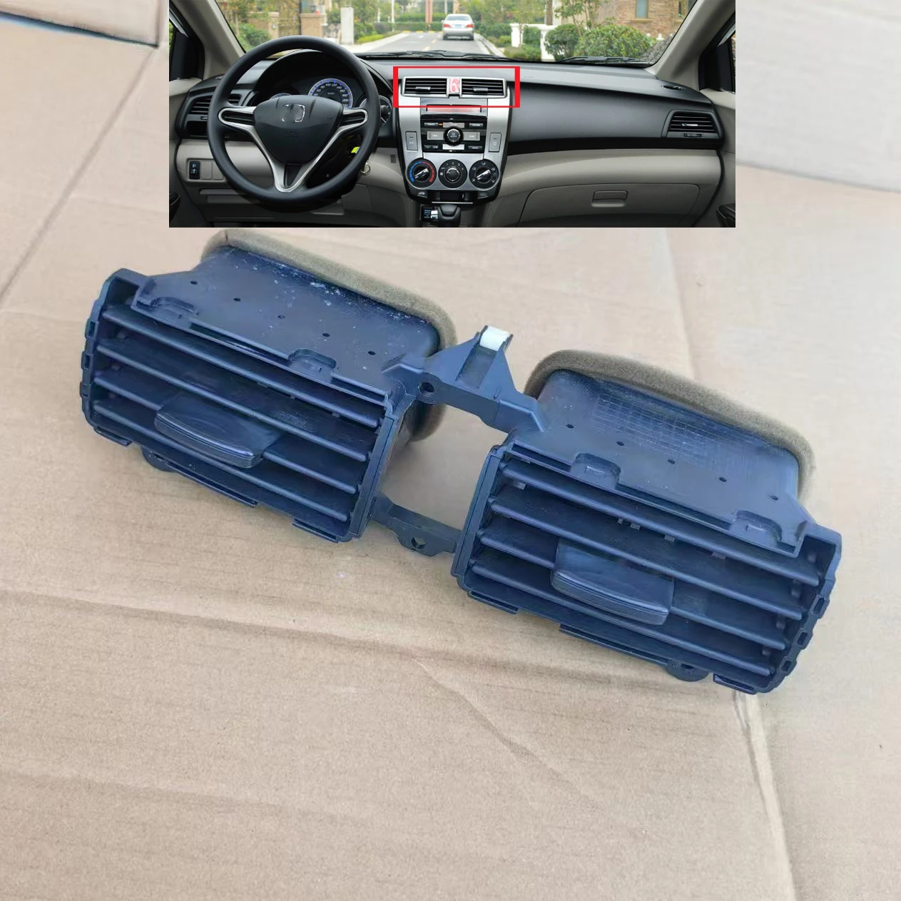 

Оригинальный средний воздуховыпускной отверстие для Honda CITY 2008-2013, центральное выходное отверстие для кондиционера, выход холодного и теплого воздуха