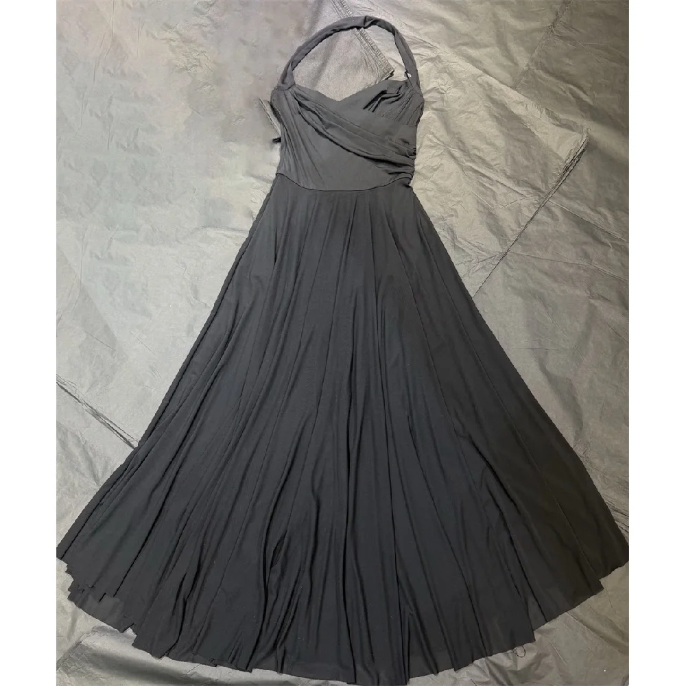 

Y2K Summer 2026 Women's Fashion: Sexy Halter Dress — Stretchy Corset-Style, New Trendy Party Dress with Flared Skirt bra