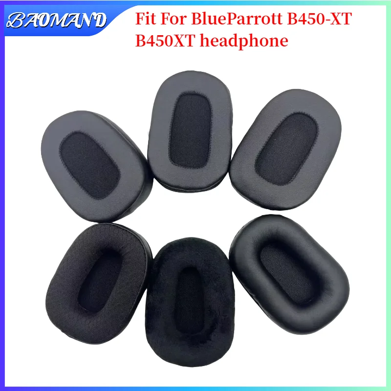 

BAOMAND Protein Leather Earpads Cushions For BlueParrott B450-XT B450XT Headphones, Replacement Ear Pads Headset