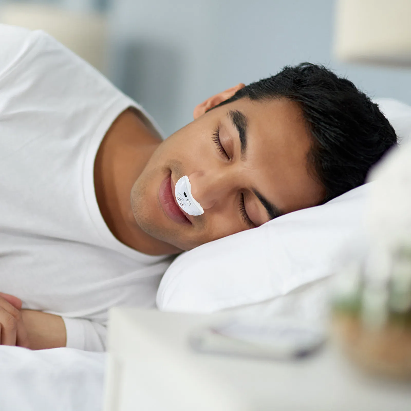 Rechargeable Silicone Nose Plug Purify Air Improve Breathing Comfortable Snoring for Couples Sleep