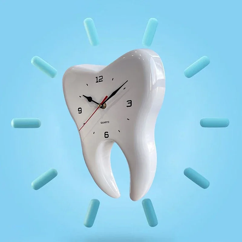 Dental Clinic Wall Clock Creative Design Dental Outpatient Wall Clock Health Room Corridor Decor Kid Clocks Home Decoration