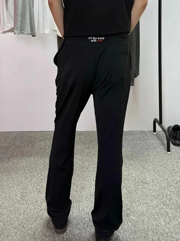 

Мужские летние тонкие прямые брюки Bla Ice Skin, свободные повседневные брюки с высокой эластичностью и низкой талией, длинные брюки