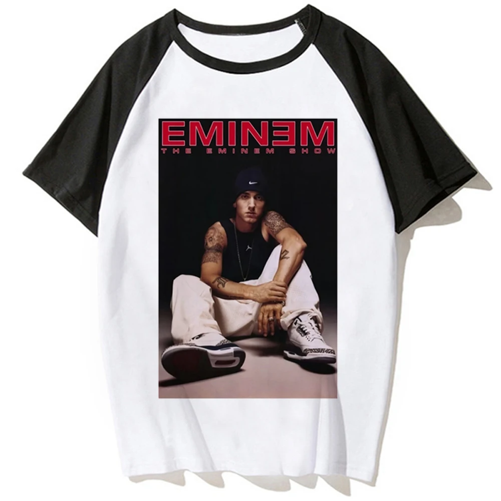 Eminem tshirt women streetwear graphic Japanese t shirt girl comic 2000s clothes