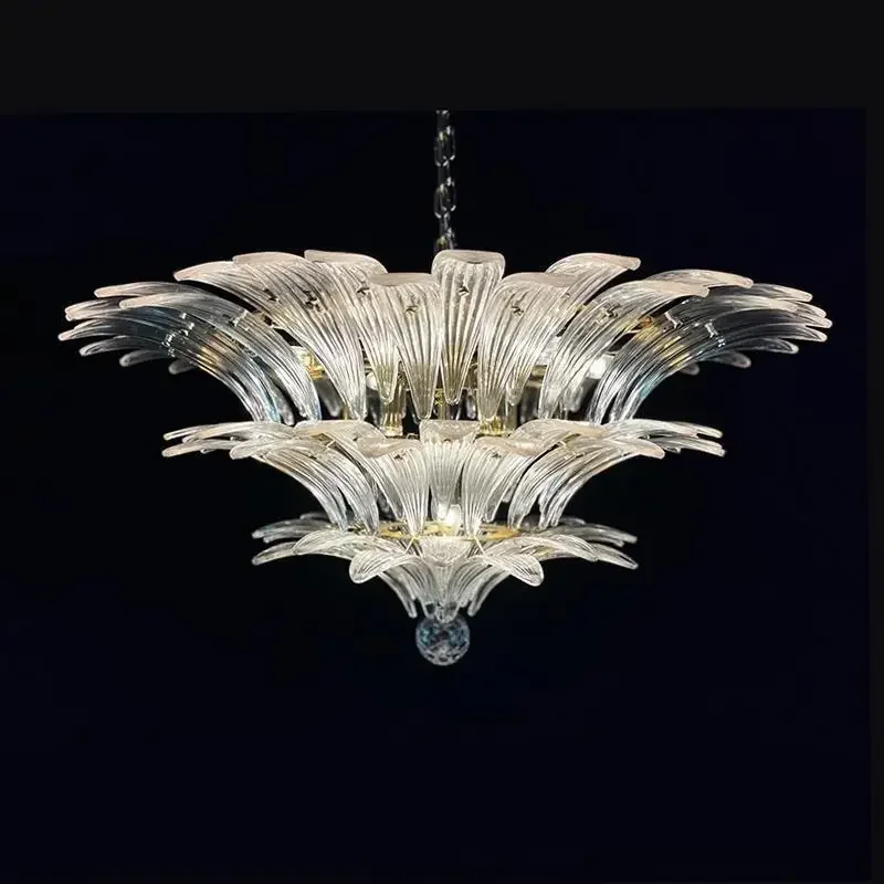 Modern European Crystal LED Ceiling Lamp Elegant Pendant for Living Room Villa Decor