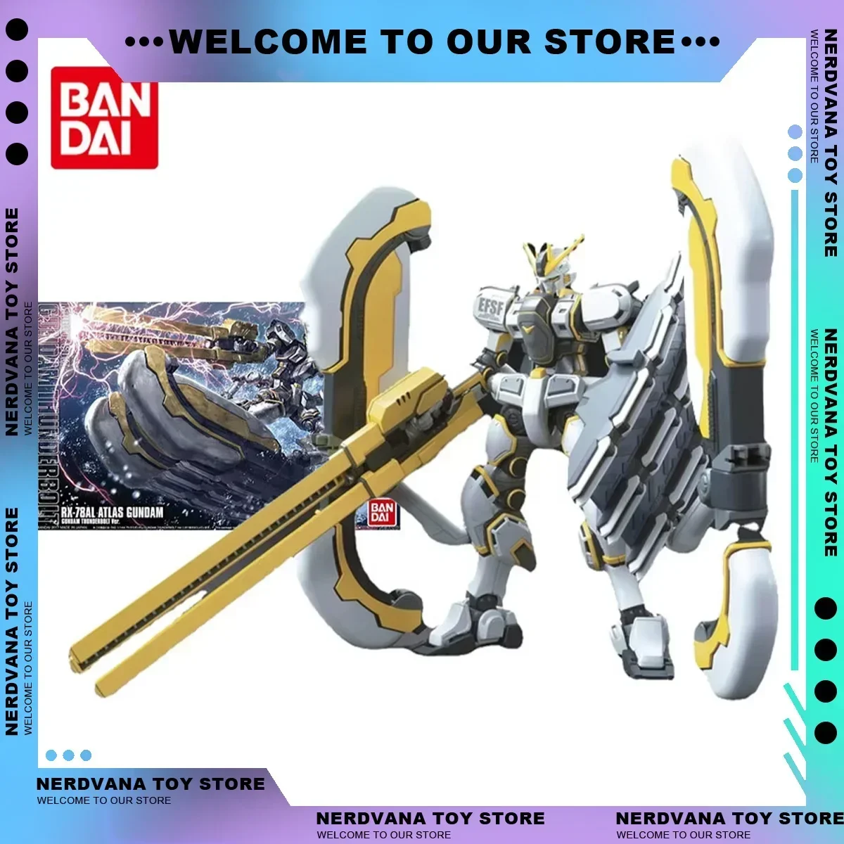 Genuine Gunpla Model Kit GT 1/144 RX-78 Atlas Gundam Bandai Gundam Anime Action Figure Toy  Children Model Kit Anime Figure