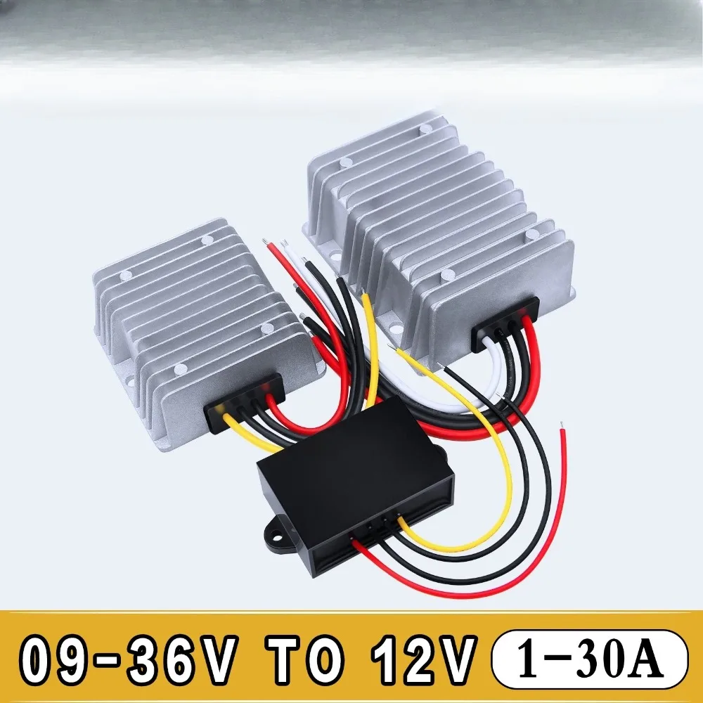 9-36V/12V/24V to 12V 1-30A DC DC Stabilizer Converter Boost Buck Power Inverter Voltage Regulator Transformer Adapter CE for LED