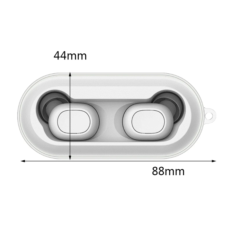 for QCY T1C Protective Cover Headset TPU Transparent Soft for Shell