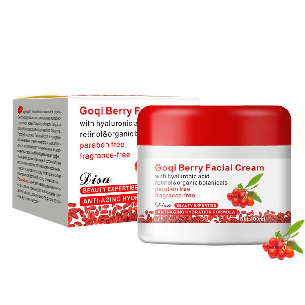 

100ml Goji Berry Face Cream Hydration Anti-Aging Remove Spots Facial Care Ointment Whitening Anti-Wrinkle Moisturizing Dressing