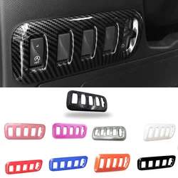 Headlight Adjust Switch Panel Decoration Cover Colorful Stylish Car Stickers For Smart 453 Fortwo Forfour Interior Accessories