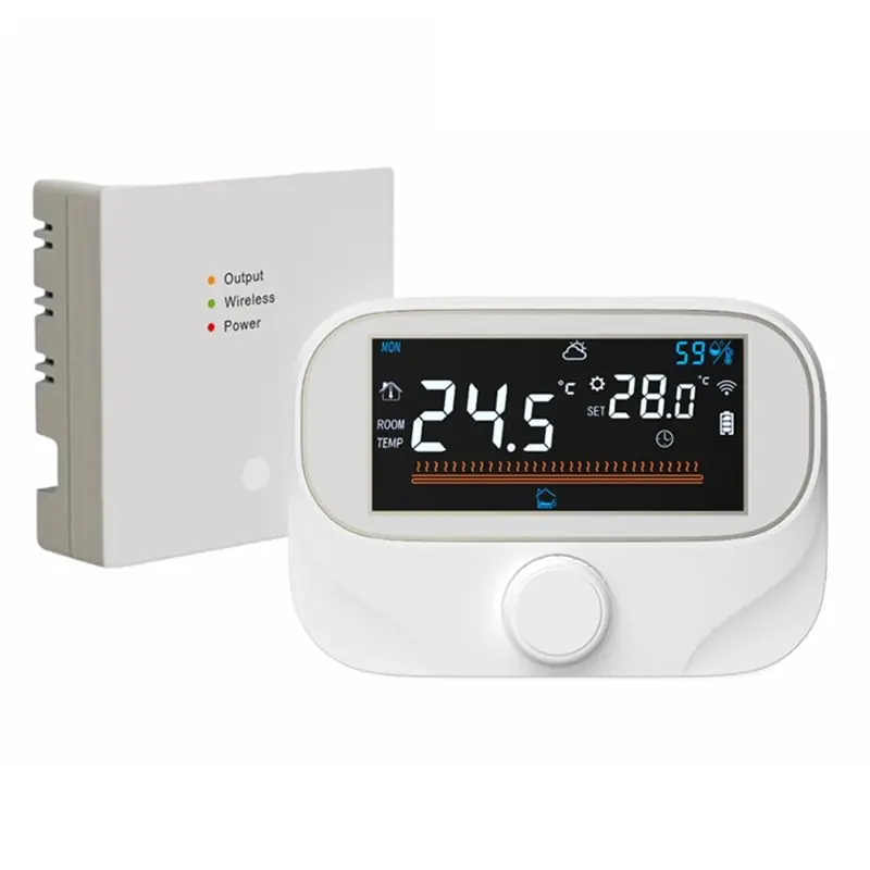 AEE2-Tuya Wifi Smart Home Wireless Thermostat RF Battery Gas Boiler Water Heating Digital Temperature Controller