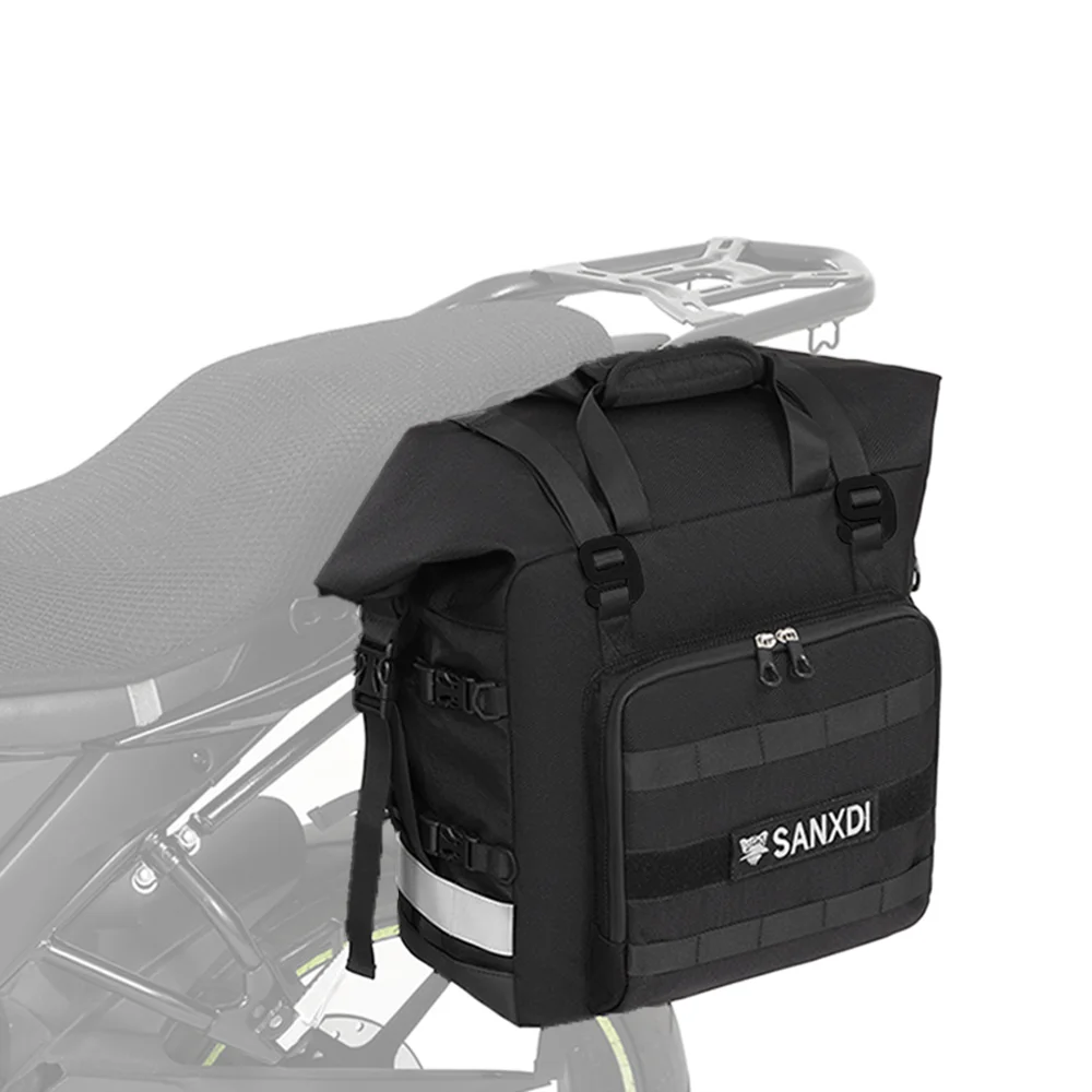 

Motorcycle Accessories Frame Crash Bars Bag SaddleBag 20L Universal Side Rear Seat Bag Pack Travel Motorbike Luggage Storage