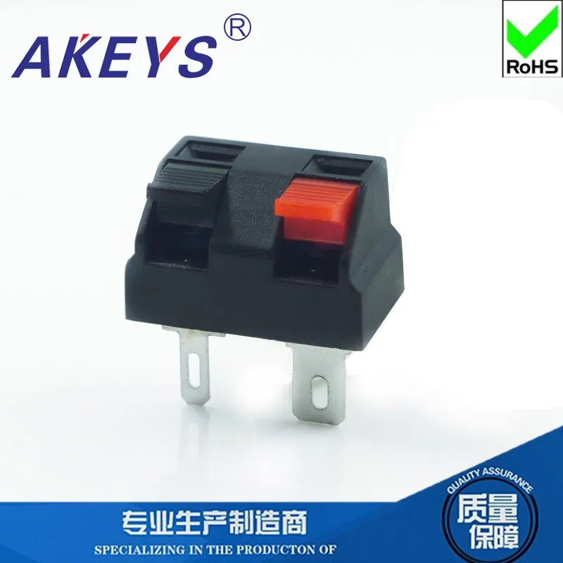 5pcs Connection Clip 2-Position High-quality Audio Wiring Clip Quick Clip Aging Test Clip WP2-27B Square External Wiring Socket