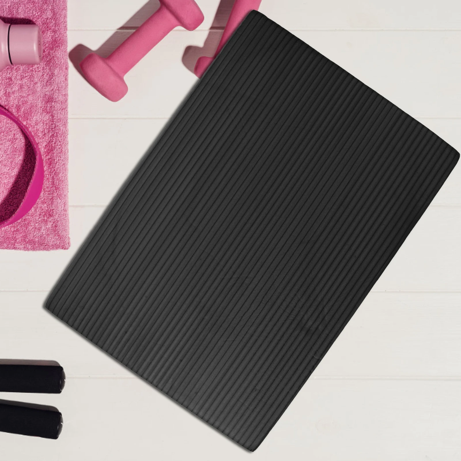 

Thick Nbr Non-Slip Balance Training Mat Yoga Kneeling Pad Comfortable Exercise Cushion For Fitness Stability Gym Pad Reusable