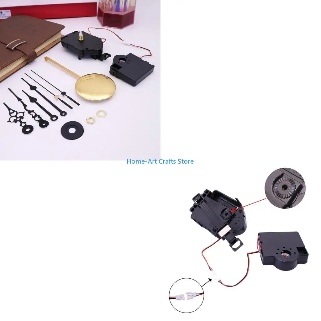 Y3NA DIY Pendulum Trigger Silent Clock Movement Mechanism with 16 Music Box Movement Wall Clock Parts