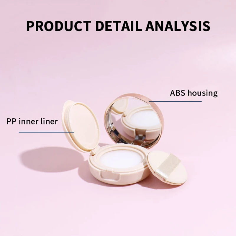 6g Leere Luft Kissen Puff Box Tragbare Kosmetik Make-Up Fall Container Mit Pulver Schwamm Spiegel Für BB Creme Foundation