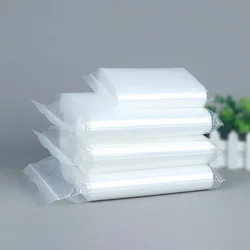 50pcs transparent plastic PE ziplock bags waterproof and dustproof sealed packaging bags self-adhesive bone bags print logo