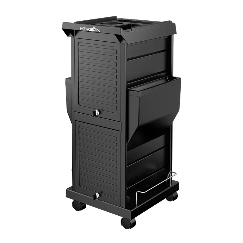 

Multi-layer Large Capacity Hairdressing Trolley Splint Curling Iron Storage Shelf Blower Stand Barbershop Salon Trolley Cart