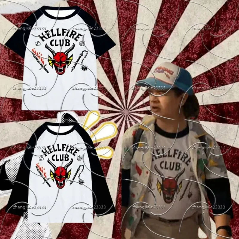 2025 الرجال ثلاثية الأبعاد مطبوعة نمط الجحيم البرية الشيطان نمط المرأة عادية كم طويل قميص رجالي نفس القمة مثل المسلسلات التلفزيونية الأمريكية