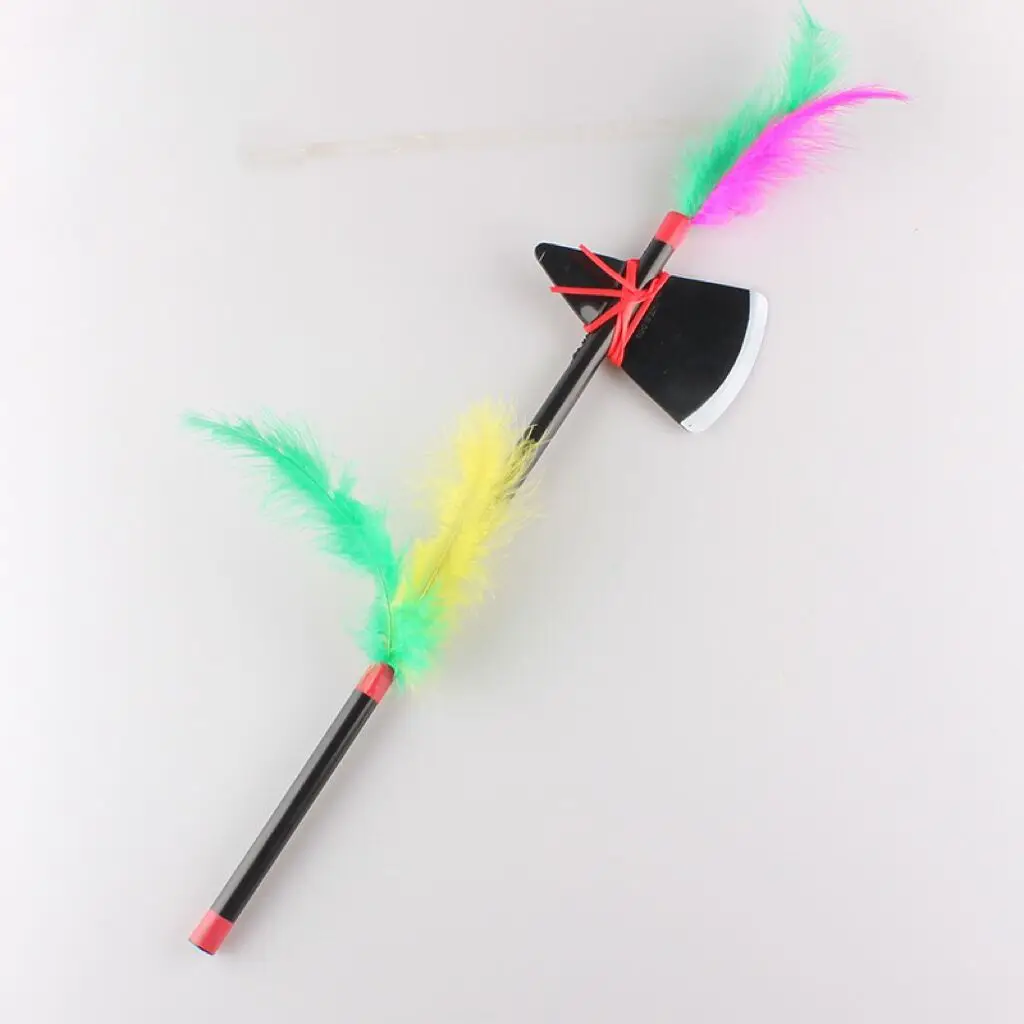 Halloween Savage Indian Axe With Feather Plastic Props Children's Toys