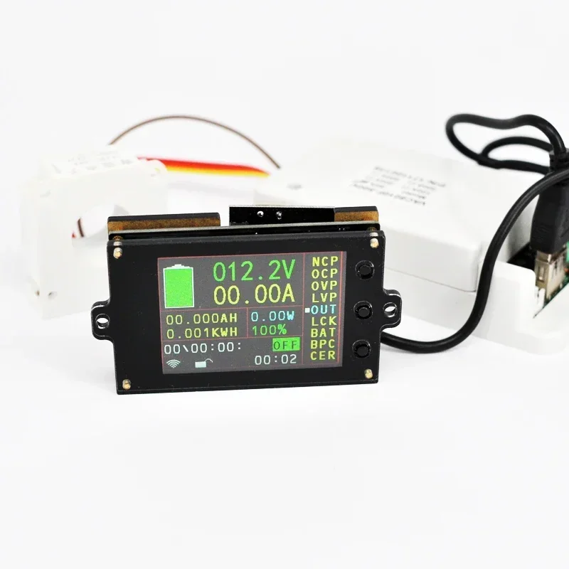 electric battery car car hall detection module Wireless DC 12v voltage ammeter digital display dual color screen,