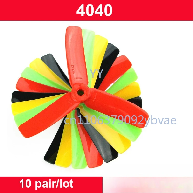 

4040 3-Blade Propeller 10 Pairs Anti-Shock For FPV Drone Multi-Color Optional
