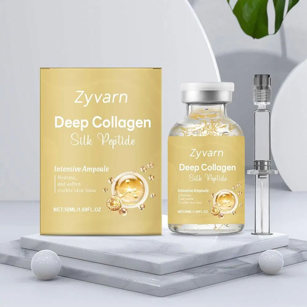 

Collagen Ampoule Deep Intensive Skin Firmness Elasticity Improving High-Concentration Silk Peptide Essence Facial Nourishing