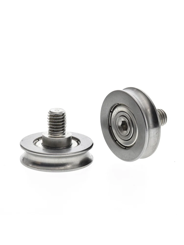 1Pc 8 * 30 * 8  420stainless steel bearing r3U groove 608ZZ bearing wheel guide wheel waterproof and rust proof