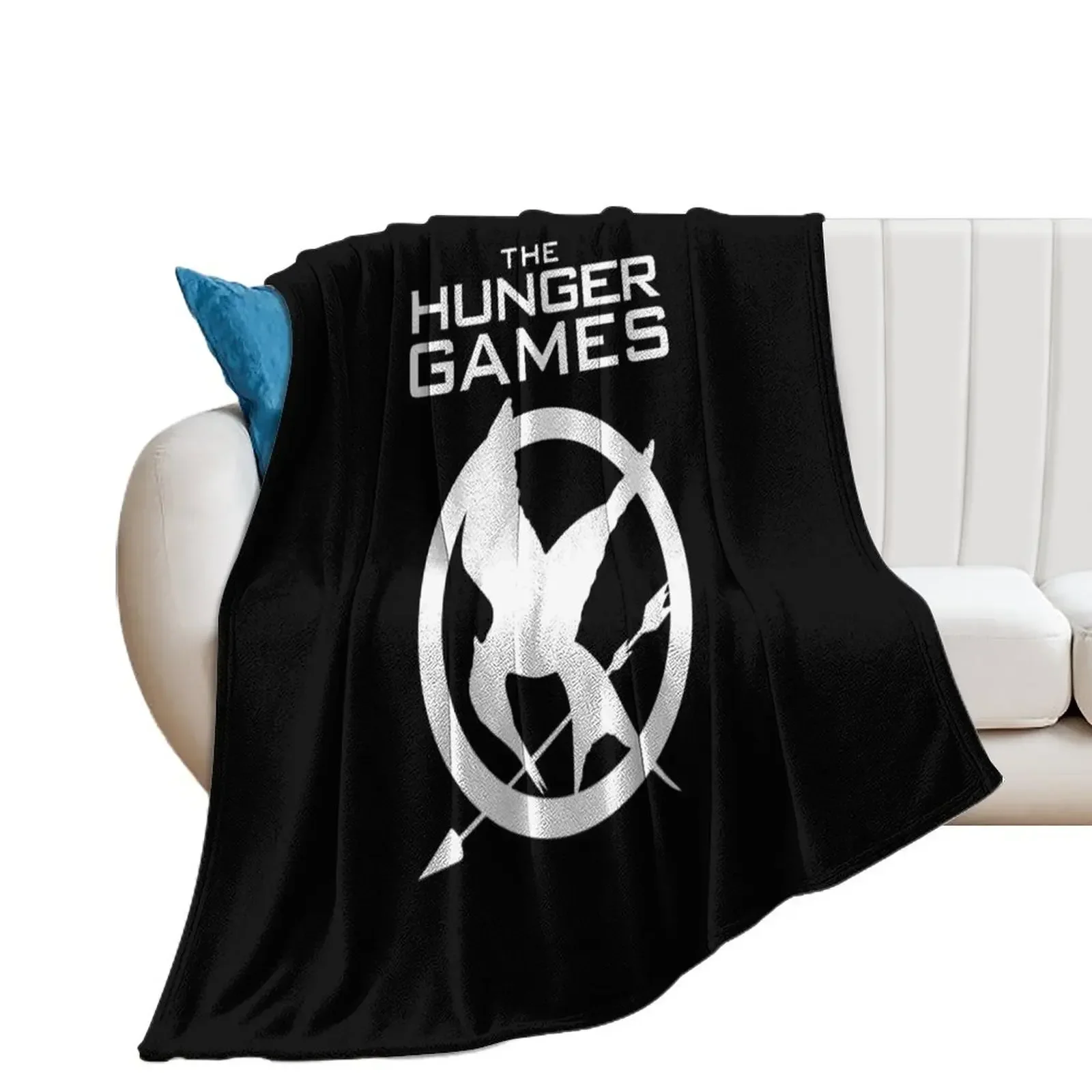 Hunger Games Merch Hunger Games Logo Throw Blanket For Baby manga Bed covers Blankets