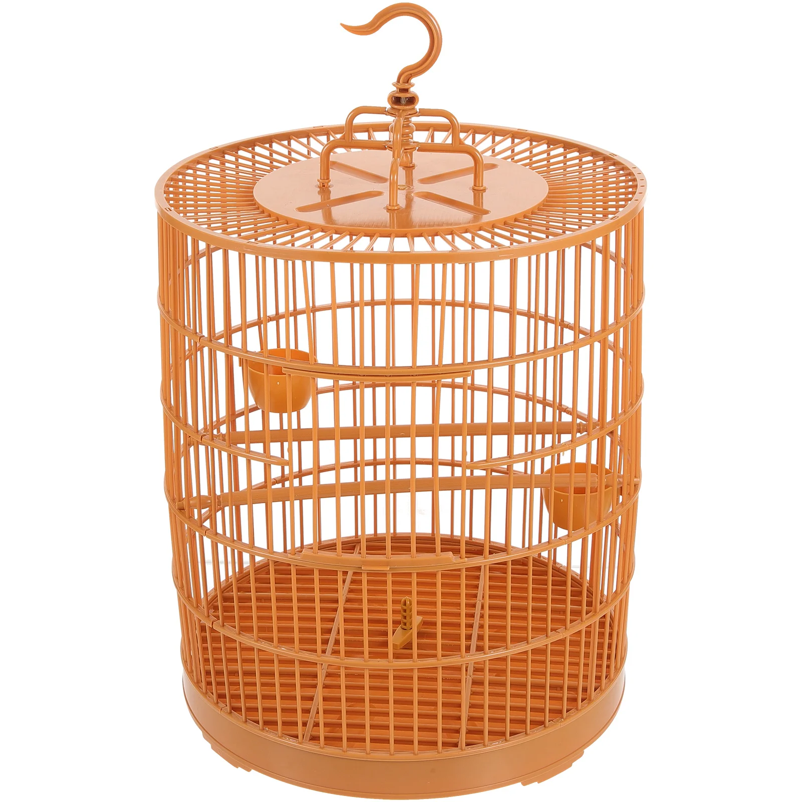 

Birdcage Combination Plastic Pet Display Round Parrot Cockatiel (30 Domes) Smart Feeder outside Toys Vintage for Travel