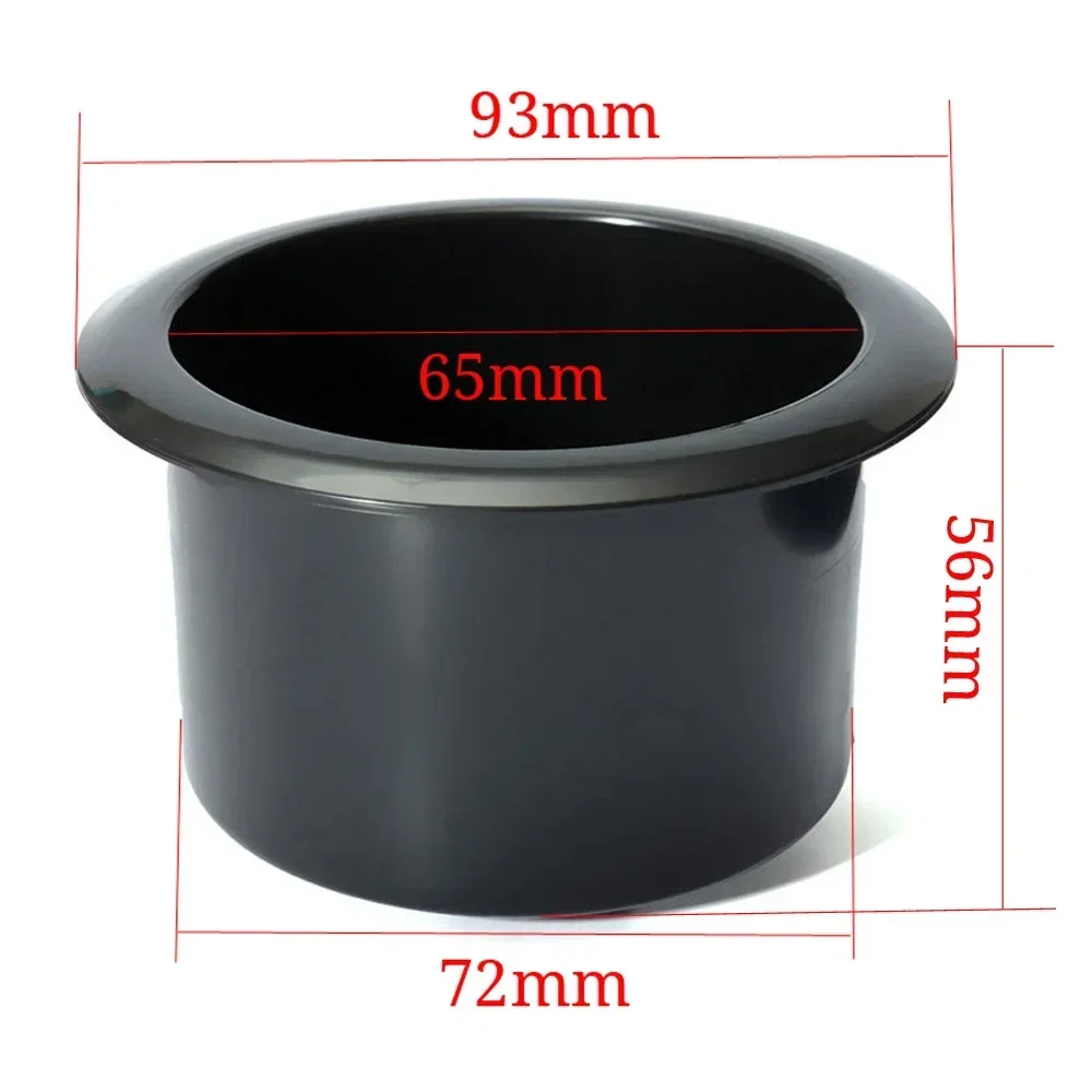 

2pc/lot Car Cup Water Drink Holders Recessed High Quality Black Plastic Auto Cup Holder For RV Car Marine Boat Trailer Part