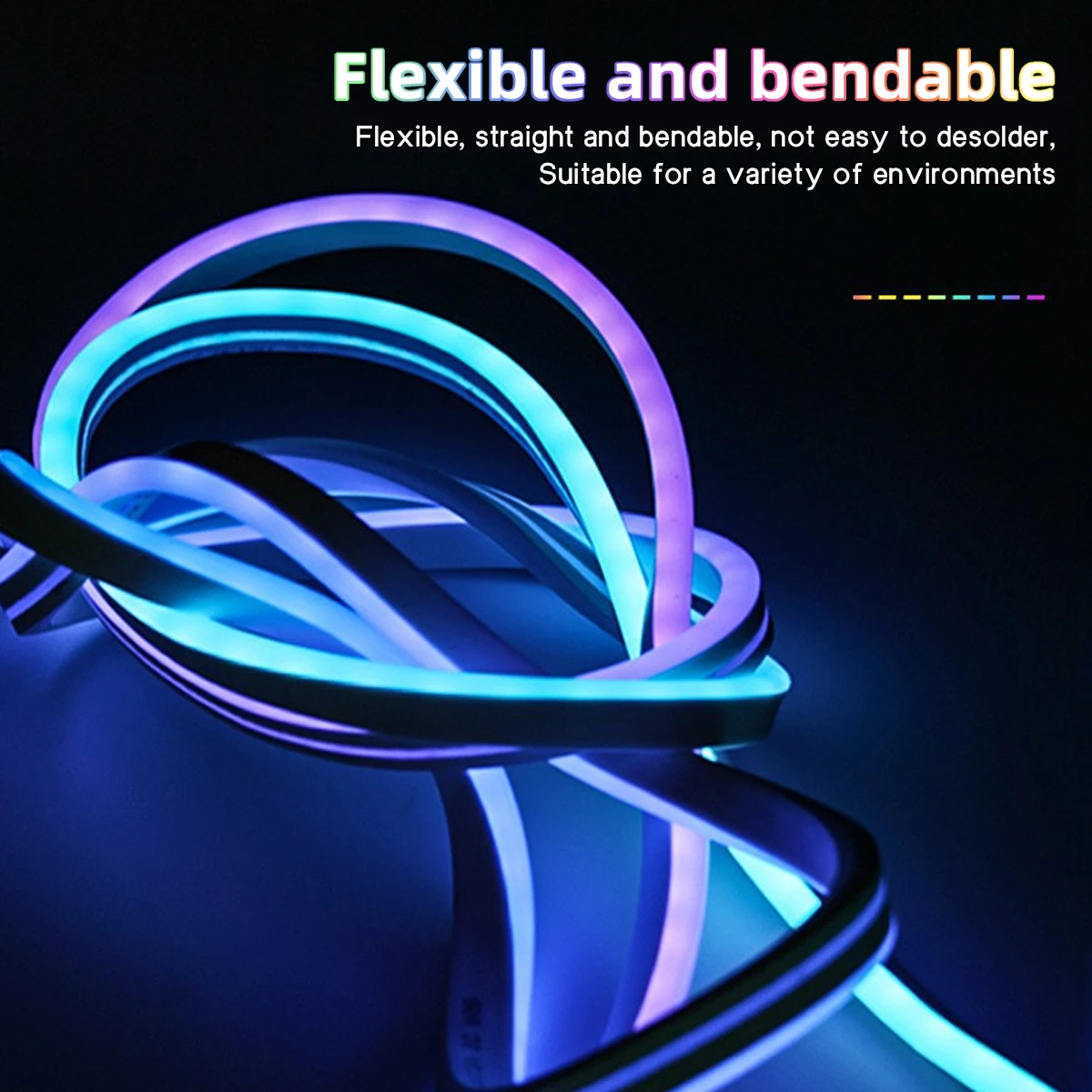 1M/2M/3M/5M 적외선 블루투스 USB 다채로운 LED 라이트 스트립 USB 인터페이스 유연한 적응형 인테리어 장식 조명