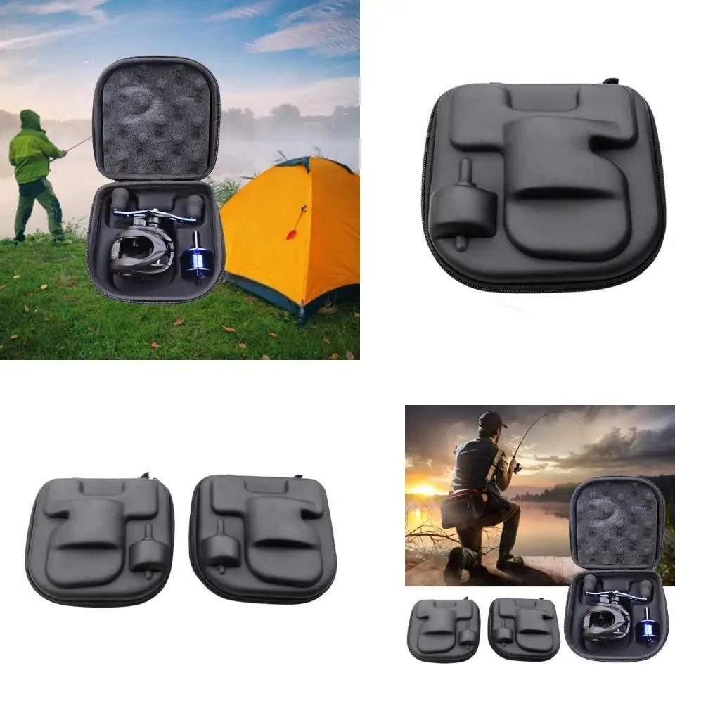 

Y1UC Portable Fishing Reel Holder Carrying Case Protective Fishing Reel