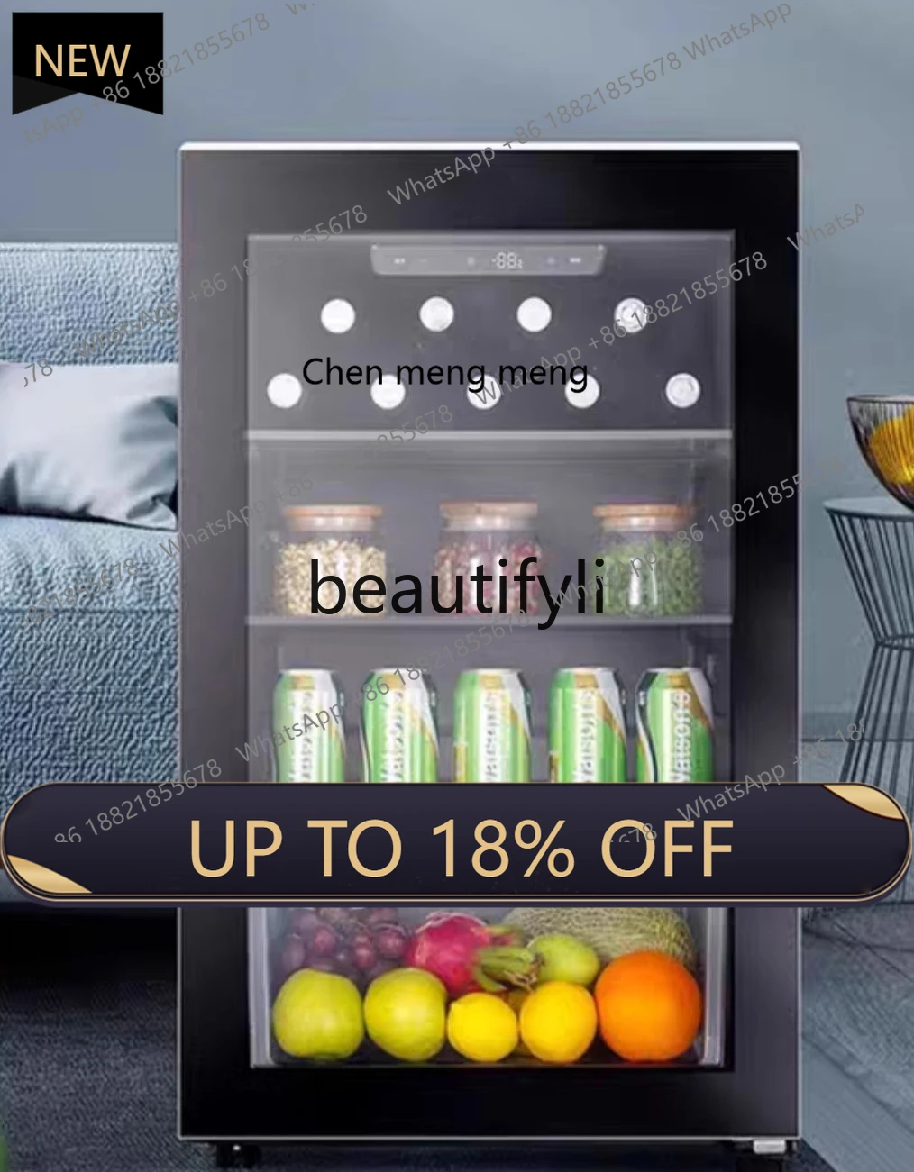 

Z189 109 liters ice bar small tea refrigeration office fruit and vegetable refrigeration and preservation small refrigerator