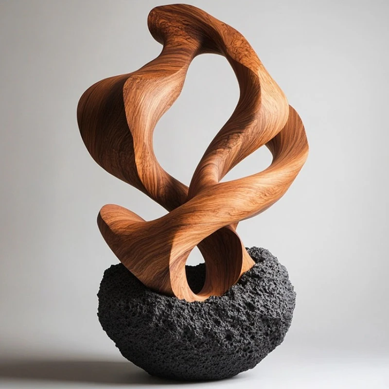 

Modern Sculptures Creative Resin Figurines Abstract Art Miniature Ornaments for Offices Table Decorations and Accessories room