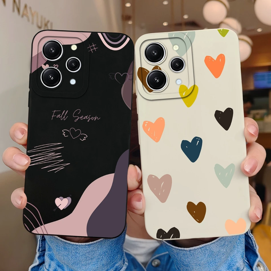 For Xiaomi Redmi 12 4G 5G 12C 11A Phone Case Hot Style Camera Protection Liquid Silicone Back Cover For Redmi12 12 C 11 A Bumper image 2