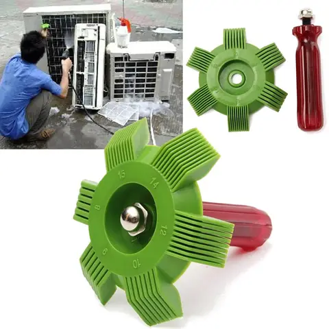 에어컨 핀 수리 빗 쿨러 콘덴서 소형 냉동 도구 청소 도구 코일 빗 A/c Hvac 콘덴서 라디에이터
