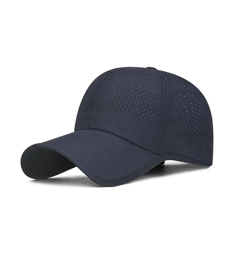 Customized Printed Logo Light Thin Breathable Quick Drying Baseball Caps Men And Women Solid Color Shade And Sun Protection Hats
