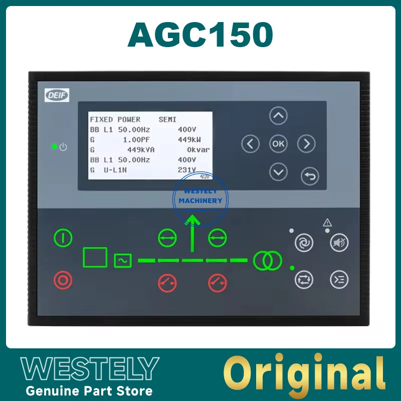 controlador avancado padrao do genconjunto do deif agc150 gerador original do agc 150 01