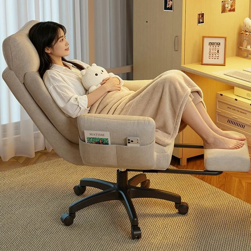 High Back Ergonomic Mobile Office Chair Bedroom Gaming Office Chair Comfortable Living Room Cadeiras De Escritorio Furniture 3