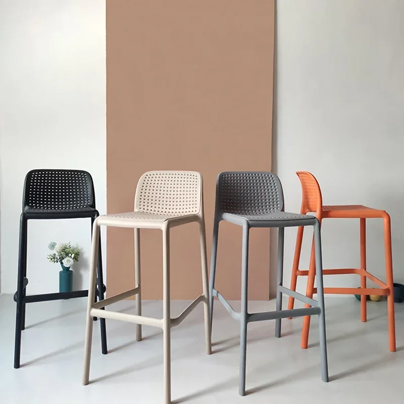 Accent Counter Bar Stools Living Room Plastic Modern Throne Reception Desks Barstools Bedroom Bancos De Bar Trendy Furniture