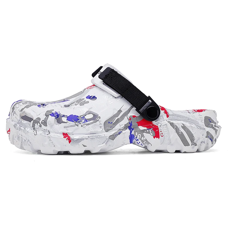 Plus Big Size 48 49 50 51 Summer Rubber Sandals Men Clogs Garden Shoes Zuecos Hombre Cholas Man Clog Beach Shoes Wide Foot image 3