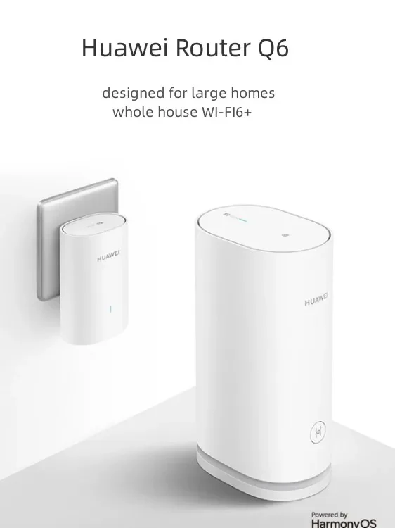 Hua-wei-enrutador Q6 HarmonyOS 2,4G y 5G, enrutador WiFi para toda la casa, enrutador pequeño de doble frecuencia para oficina, enrutador inalámbrico inteligente para el hogar, WiFi 6 +