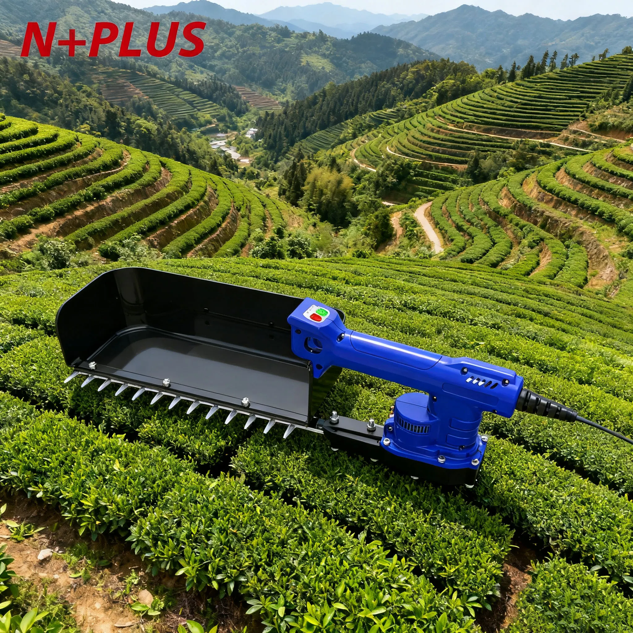 

N+PLUS Advanced Tea Leaf Fast Picking Machine Lightweight Professional Compact Efficient Portable Electric Tea Harvester