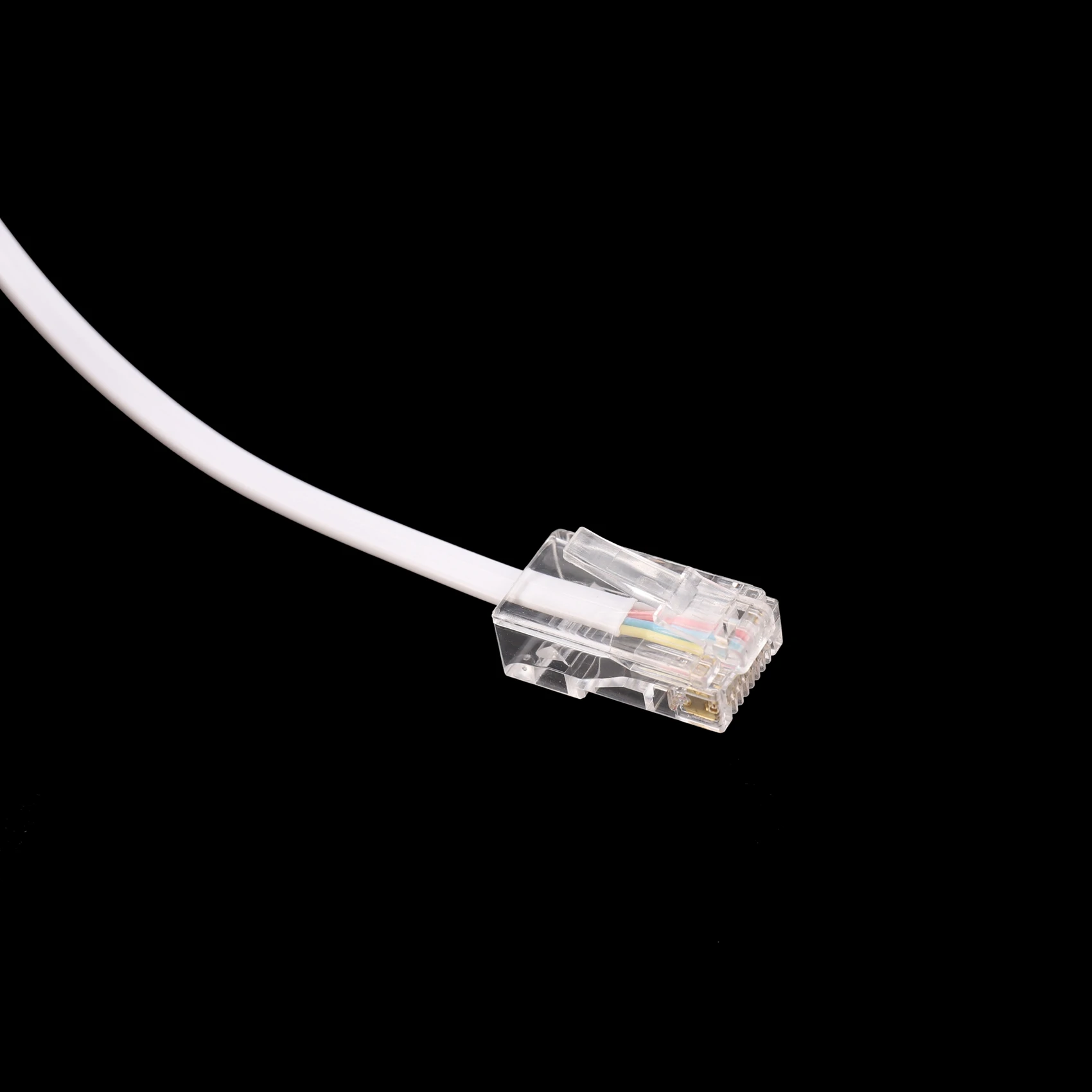 AP-4X RJ11 6P4C à RJ45 8P4C câble d'extension Internet de téléphone modulaire 3 mètres